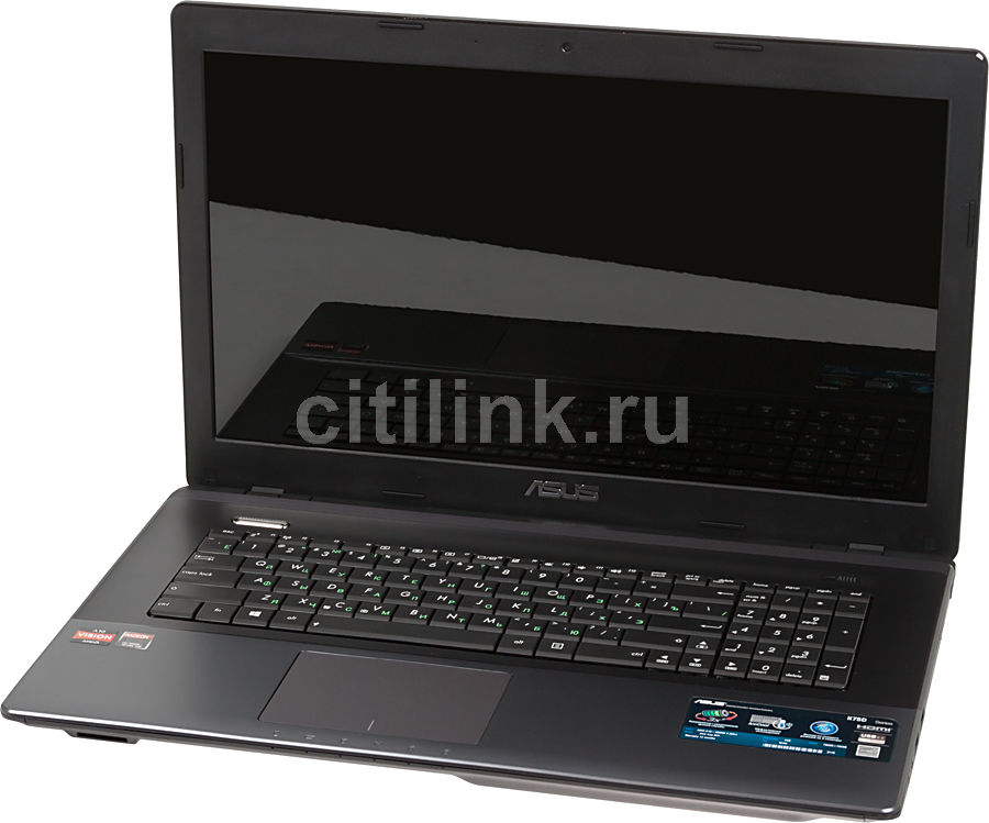 Ноутбук ASUS K75DE-TY004H, 17.3", AMD A10 4600M, 4-ядерный, 6ГБ DDR3 ...