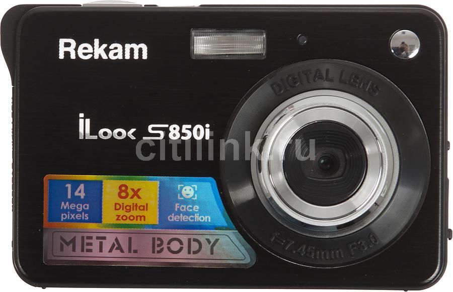 Цифровой фотоаппарат Rekam iLook S850i, черный - купить в Ситилинк | 725047