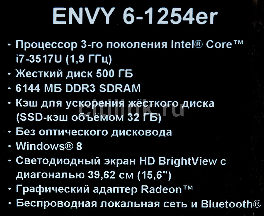 Hp envy 6 1254er обзор