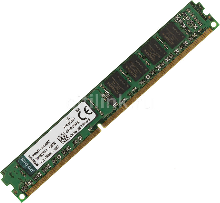 Характеристики Оперативная память Kingston KVR13N9S8/4 DDR3 - 4ГБ 1333 ...