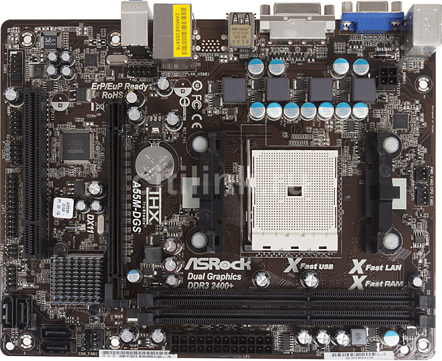 Asrock a55m dgs совместимость