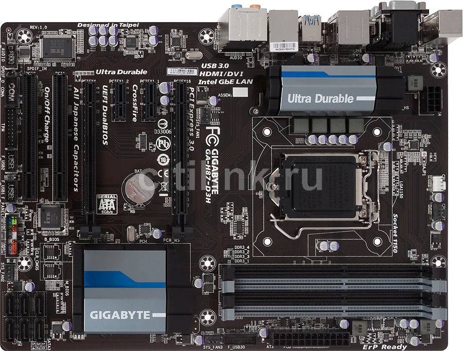 Gigabyte ga h87 d3h разгон