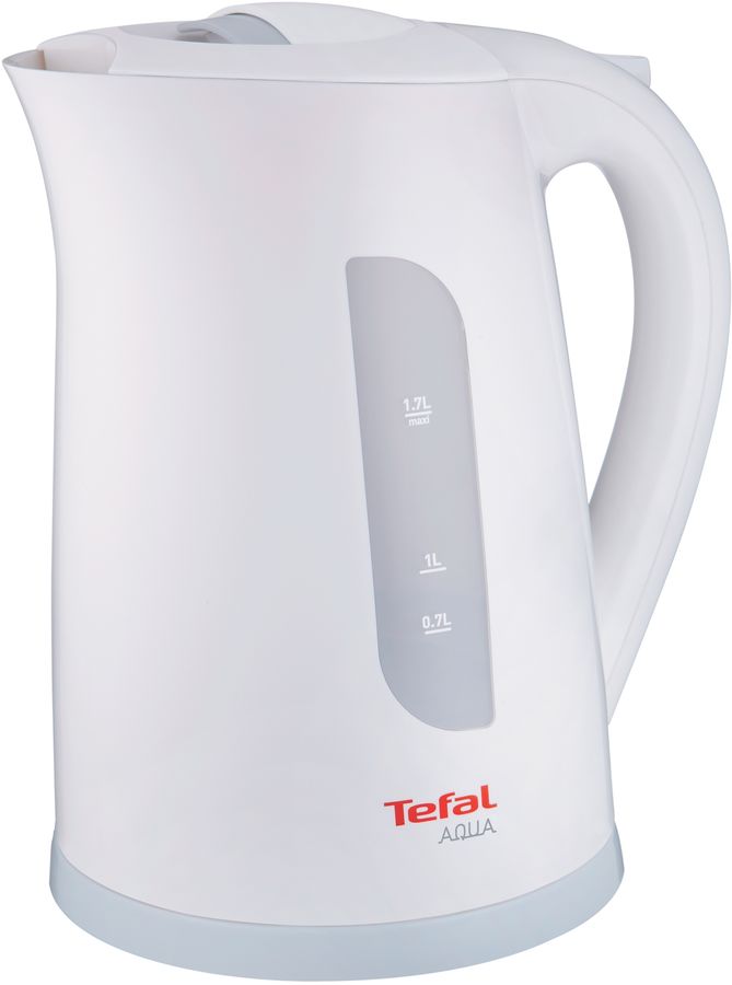 Чайник электрический TEFAL KO270130, 2400Вт, белый и серый