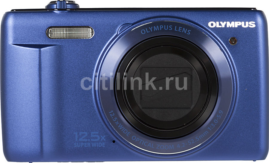 Цифровой фотоаппарат Olympus VR370, синий купить в Ситилинк 790072