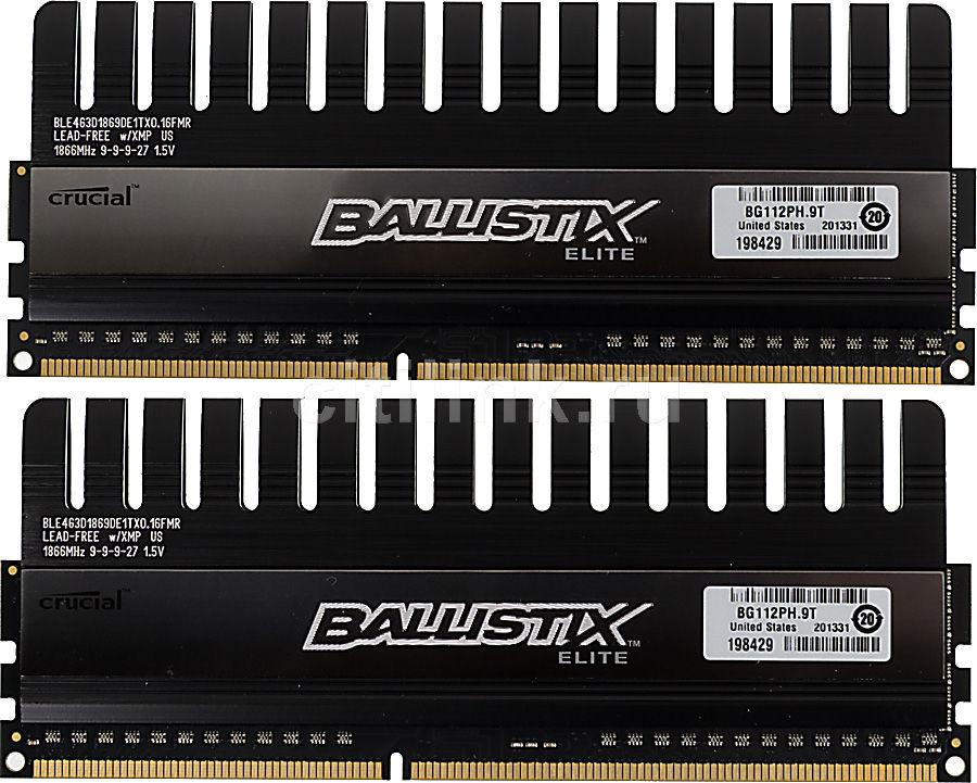 Тайминги оперативной памяти crucial ballistix