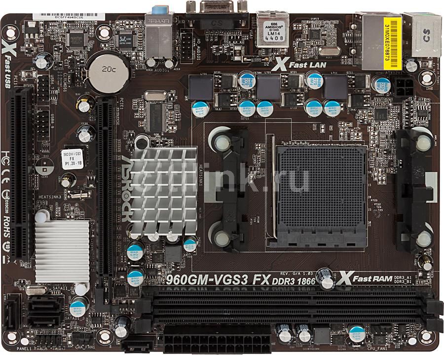 Asrock 960gm vgs3 fx разгон