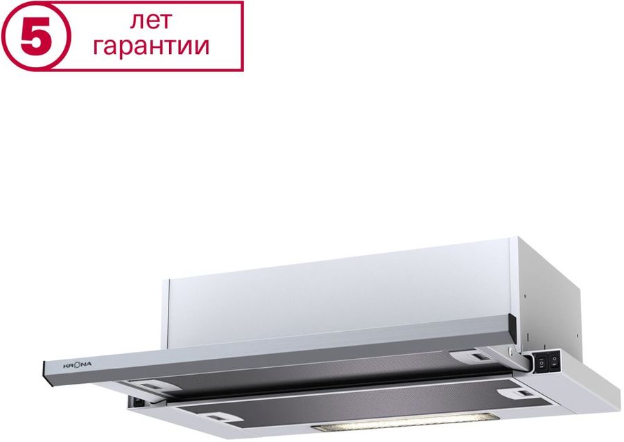 Встраиваемая вытяжка Krona Kamilla 500 slim, управление кнопочное ...