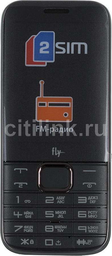 Характеристики Сотовый телефон Fly DS128, черный (812617) смотреть в ...