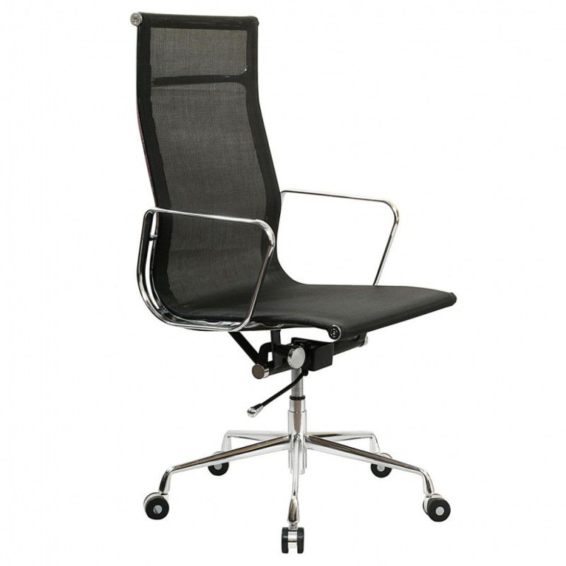 Кресло для руководителя бюрократ kb 8 черное сетка ткань пластик