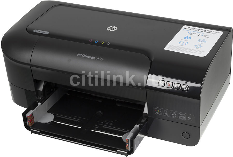 Принтер струйный HP OfficeJet 6100 ePrinter цветная печать, A4, цвет ...