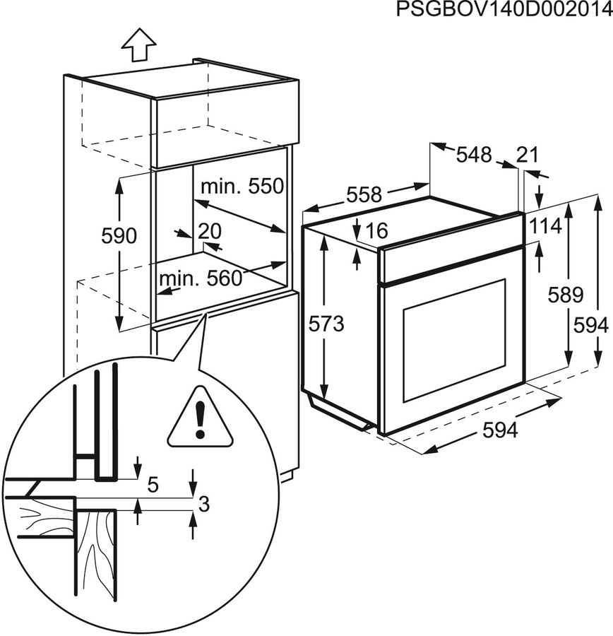 Духовой шкаф electrolux eoa93434ax