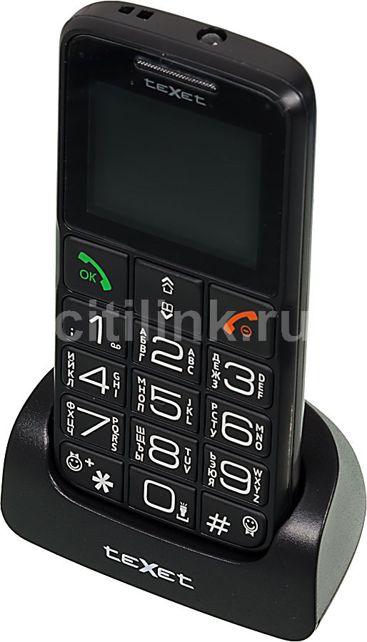 Сотовый телефон TeXet TM-B112, серый - купить в Ситилинк | 899326