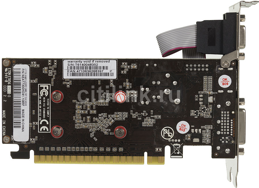 Характеристики Видеокарта Palit NVIDIA GeForce GT 730, PA-GT730-2GD3 ...