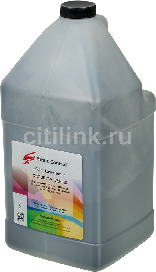 Тонер STATIC CONTROL OKIUNIV-1KG-K, черный - купить в Ситилинк | 953616