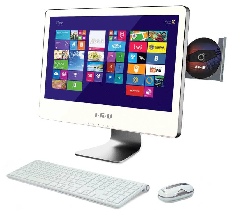 Моноблок iRU 308, 21.5", Intel Pentium G3220, 4ГБ, 500ГБ, Intel HD ...