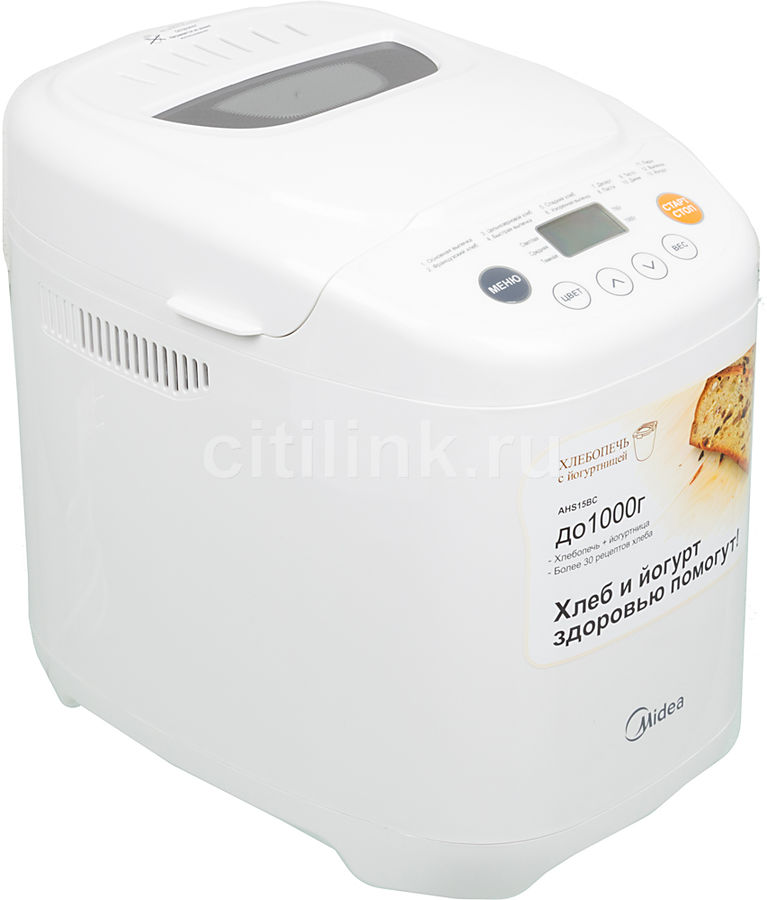 Хлебопечь Midea AHS15BC, белый - купить в Ситилинк | 955189