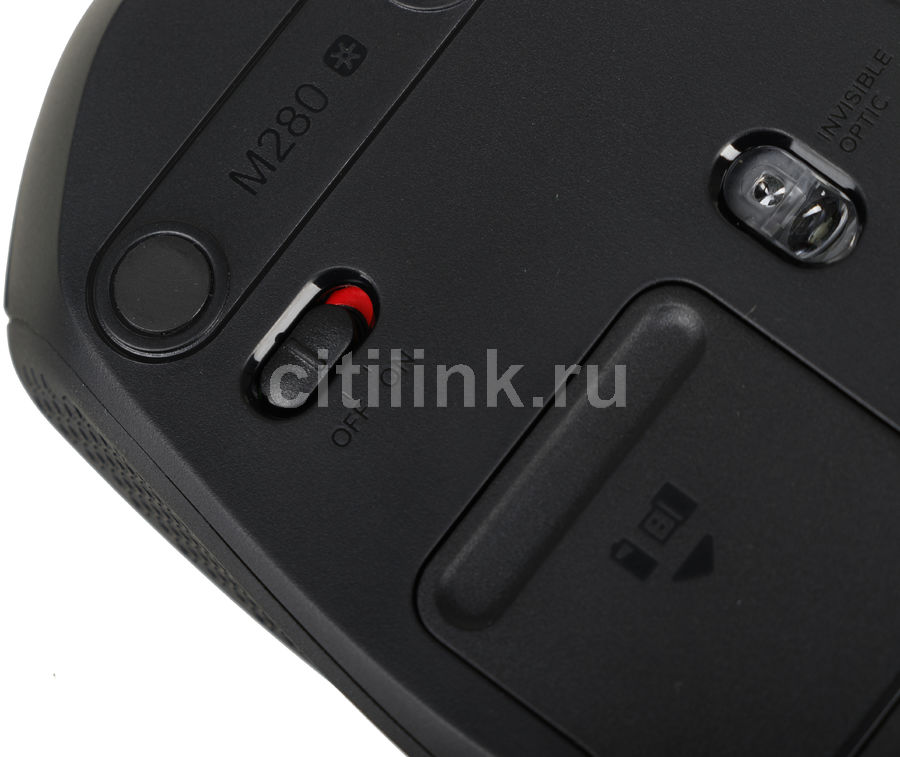 Мышь Logitech M280, беспроводная, USB, черный - купить в Ситилинк | 970511