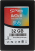 SSD накопитель Silicon Power Slim S55 SP032GBSS3S55S25 32ГБ, 2.5", SATA III