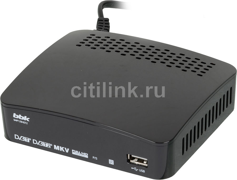 Характеристики Ресивер DVB-T2 BBK SMP129HDT2, черный (989355) смотреть ...