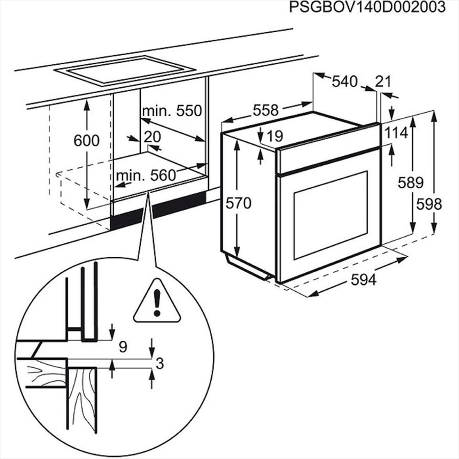 Электрический духовой шкаф electrolux ezc52430ax серебристый